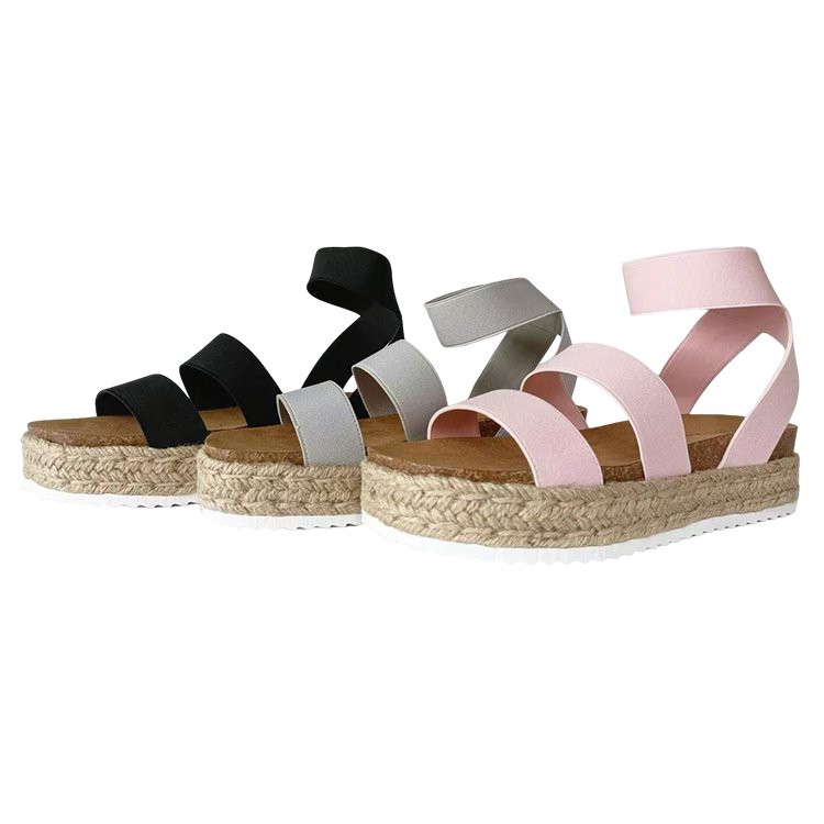 Dentelle Up Espadrille Wedges Open Toe