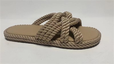 Sandales de plage tissées en corde fine