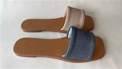 Pantoufles de mode en toile d'été